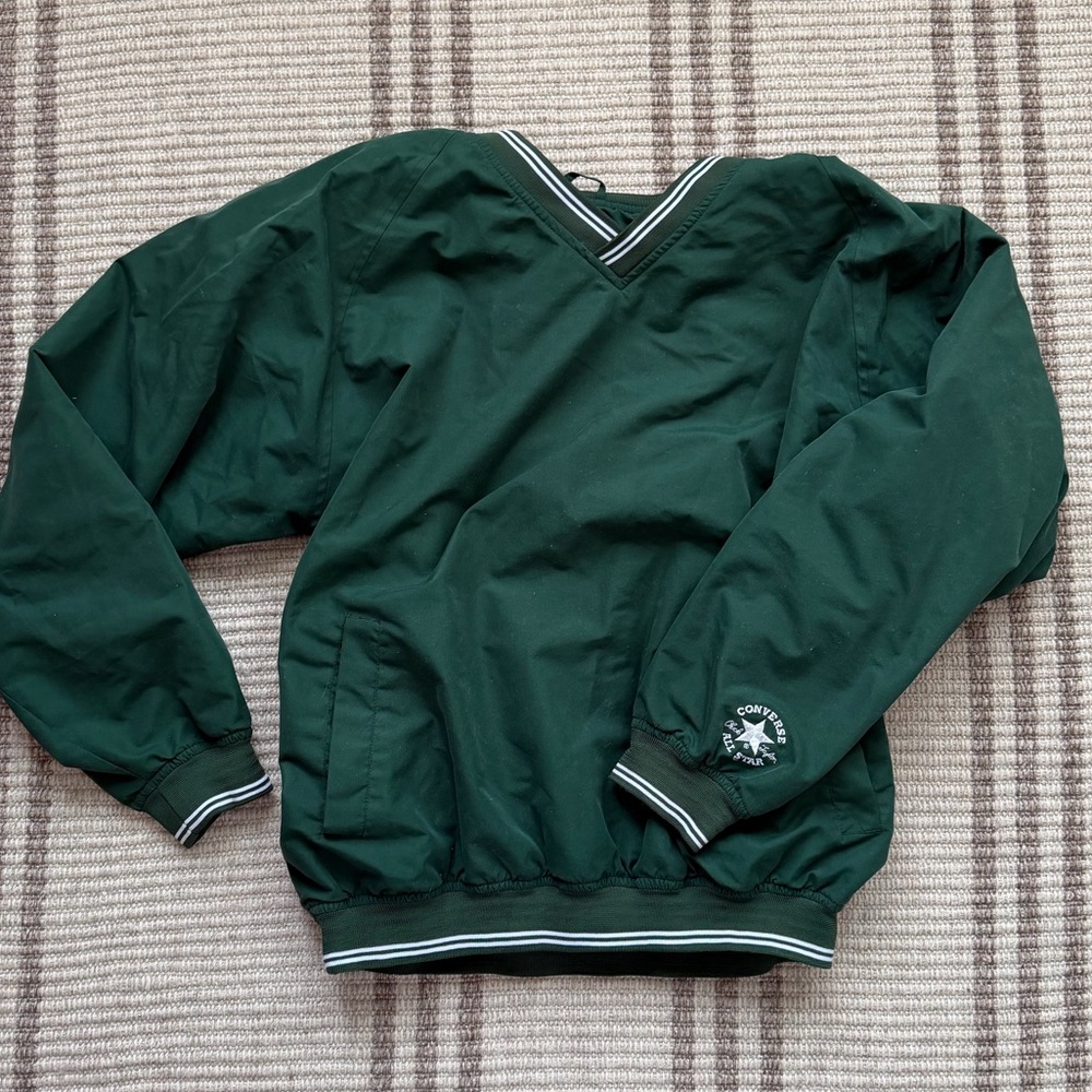 Converse Dark Green V-Neck Men’s Jacket